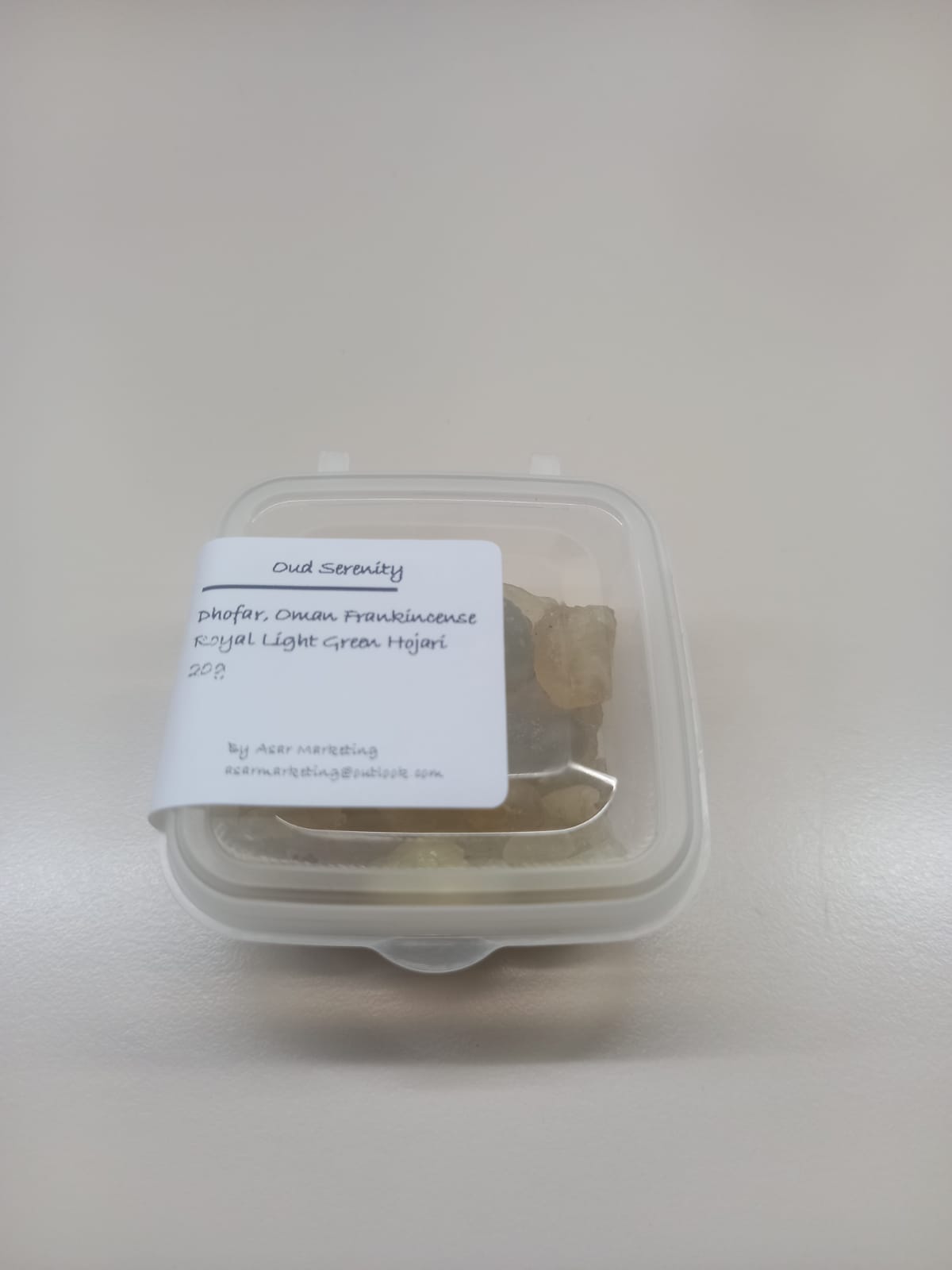 Hojari Light Green Frankincense Boswellia Sacra Al-Luban Olibanum Ru Xiang Kemenyan Arab from Dhofar, Oman