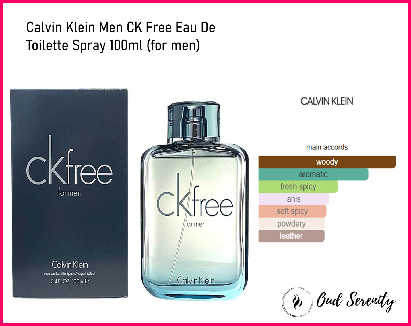 GENUINE Calvin Klein Men CK Free Eau De Toilette Spray 100ml