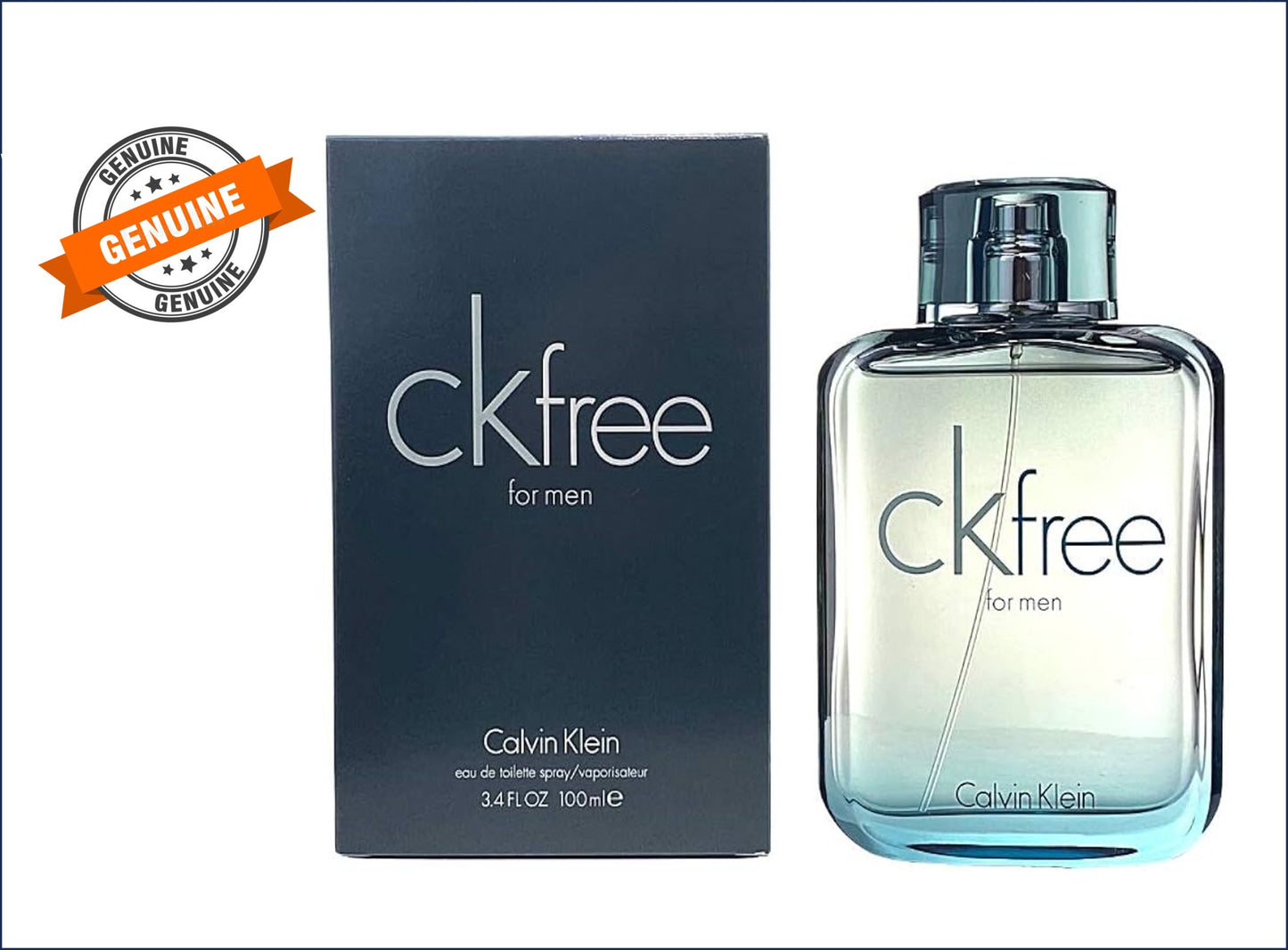 GENUINE Calvin Klein Men CK Free Eau De Toilette Spray 100ml