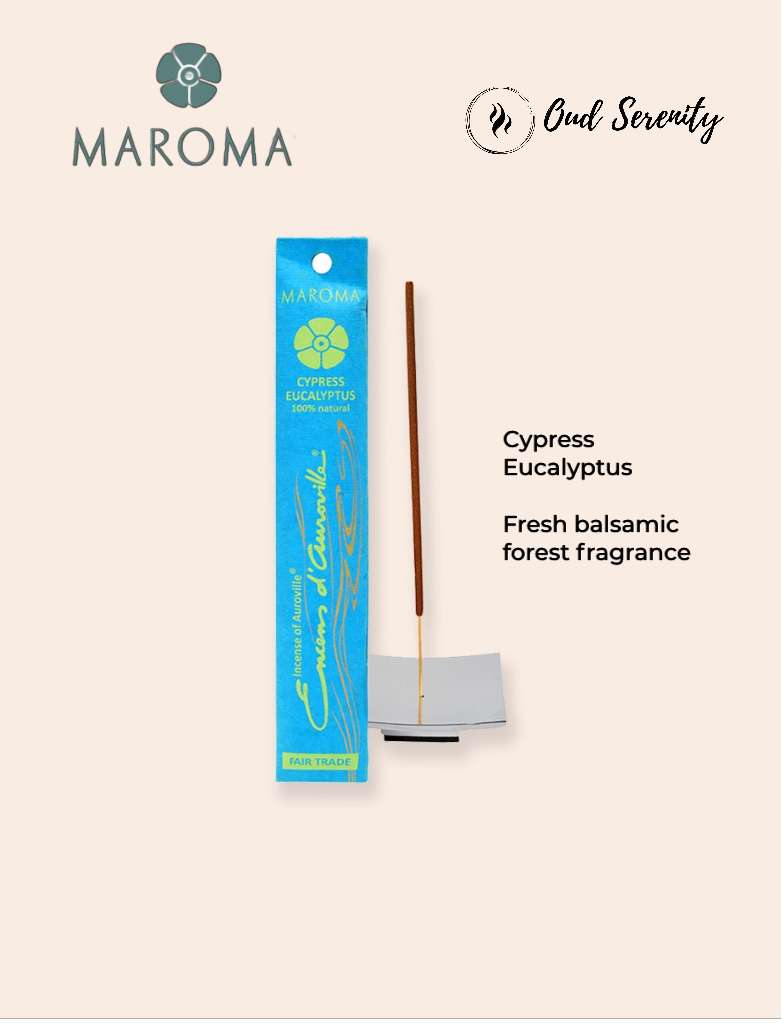 Maroma Encens - Cypress Eucalyptus (10 incense sticks)