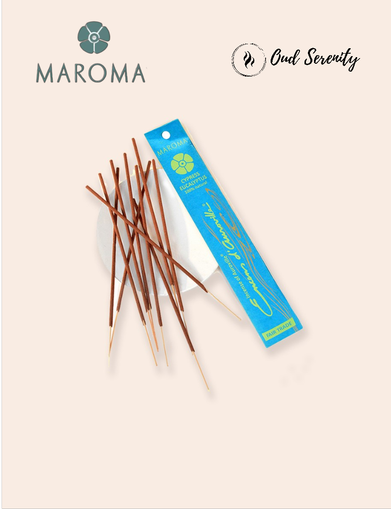 Maroma Encens - Cypress Eucalyptus (10 incense sticks)