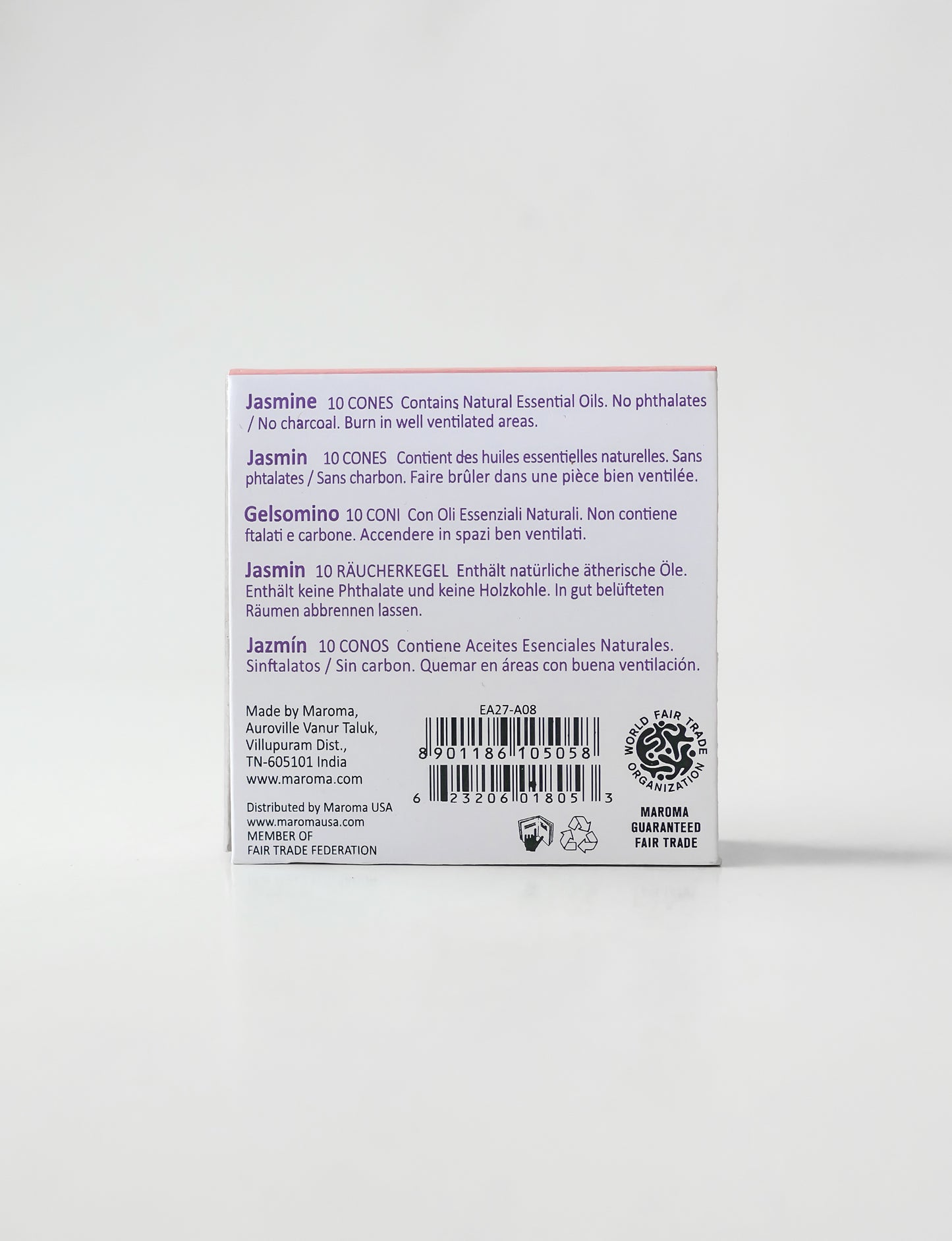 Maroma Cone Incense - Jasmine (10 cones)
