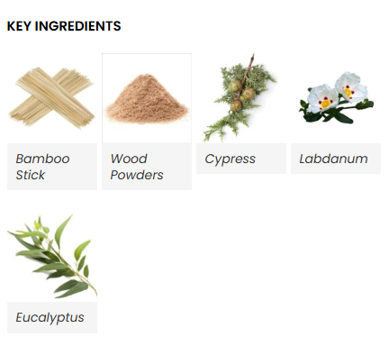 Maroma Encens - Cypress Eucalyptus (10 incense sticks)