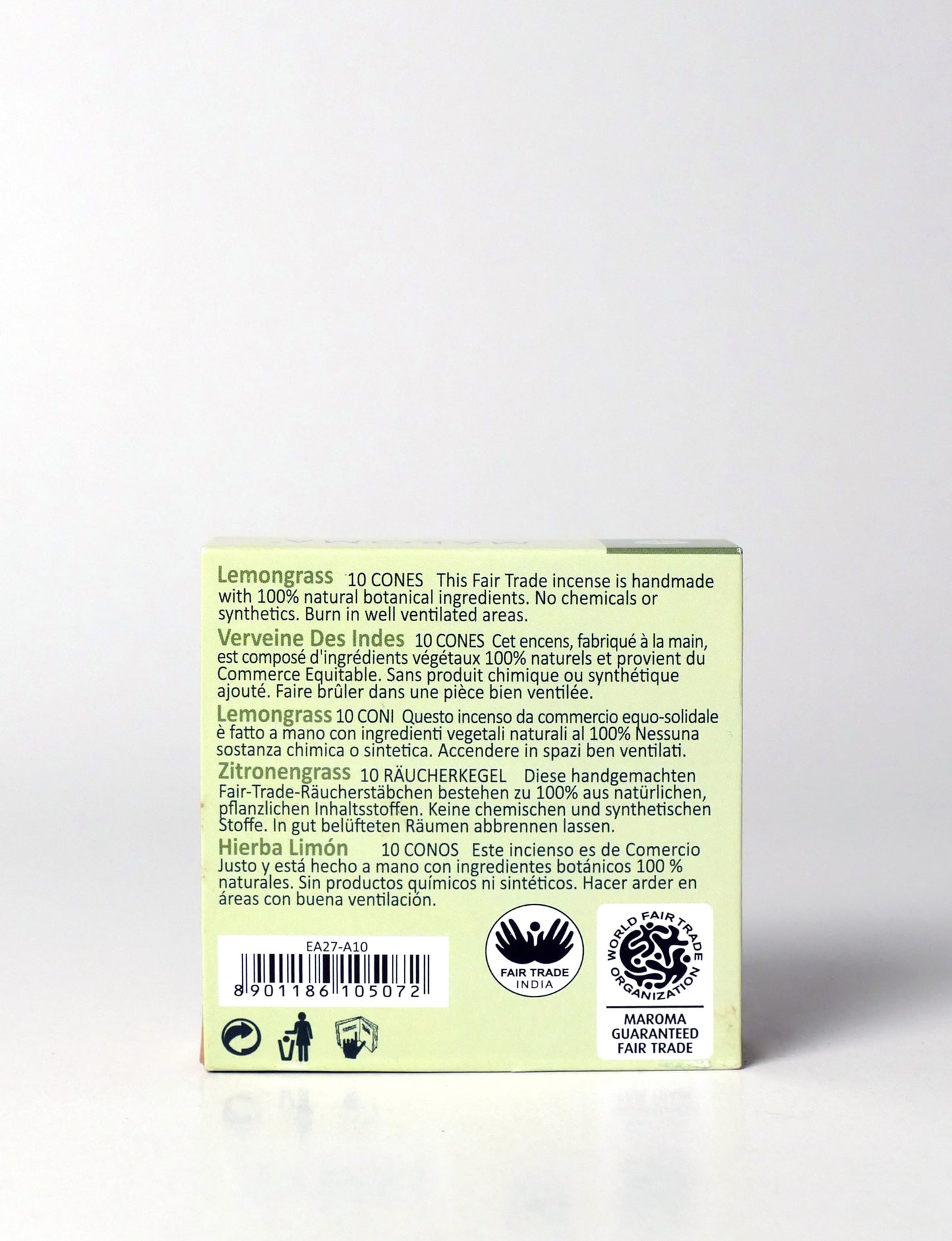 Maroma Cone Incense - Lemongrass (10 cones)