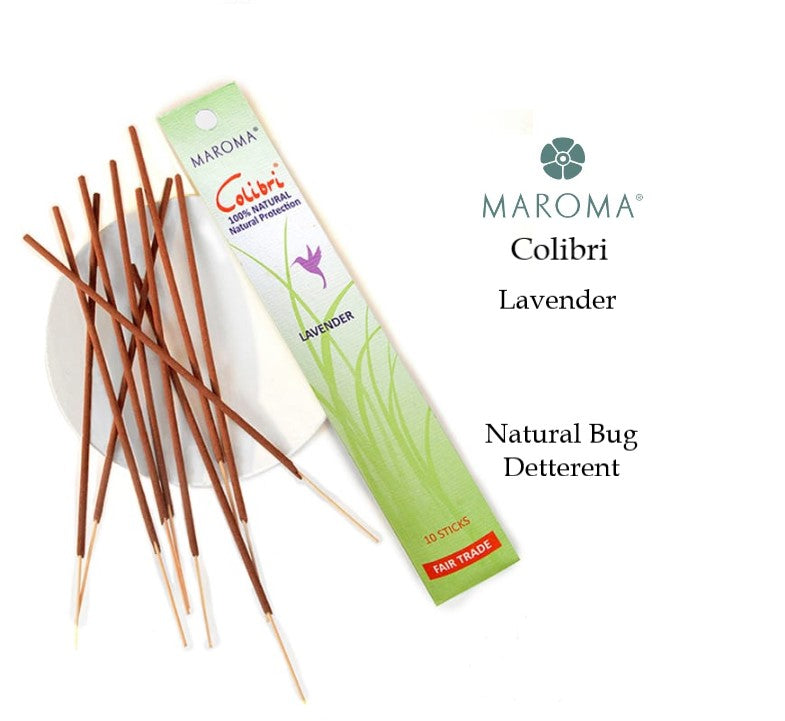 Maroma Colibri Mozzies Away - Lavender (10 Incense Sticks)