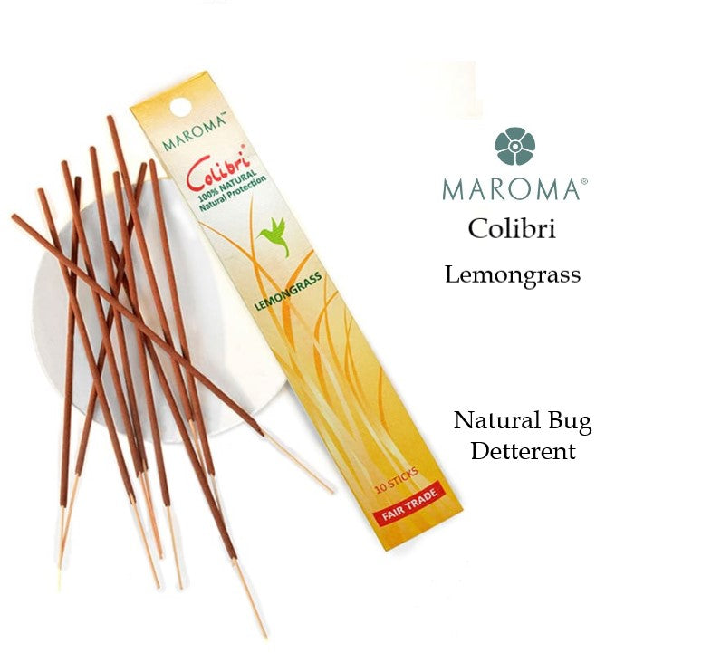 Maroma Colibri Mozzies Away - Lemongrass (10 Incense Sticks)