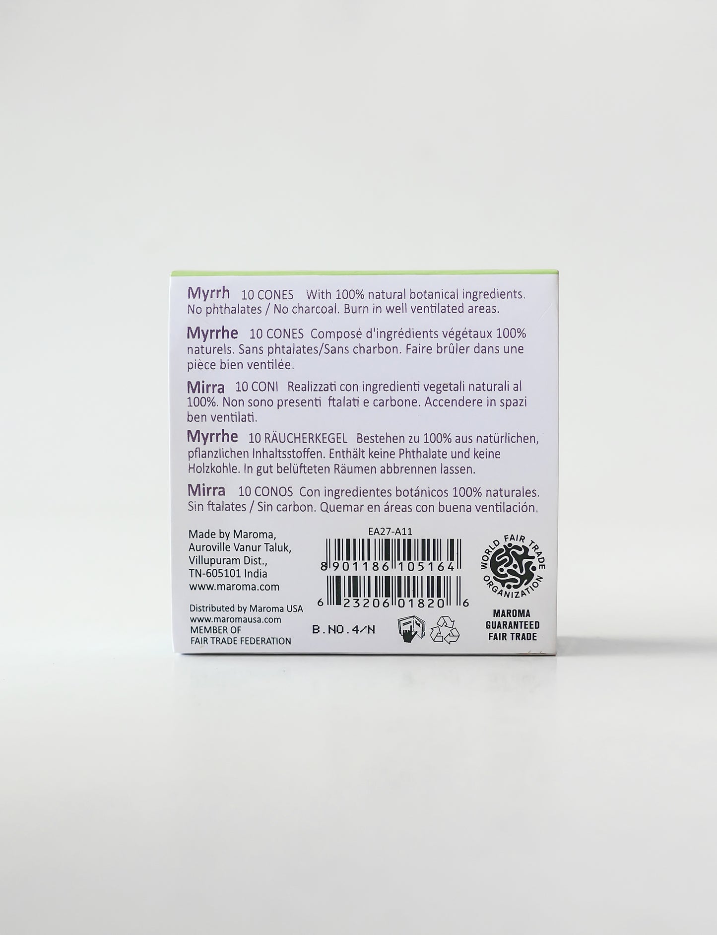Maroma Cone Incense- Pine (10 cones)