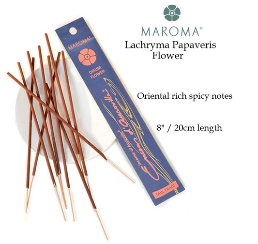 Maroma Encens - Lachryma Papaveris Flower (10 Incense Sticks)