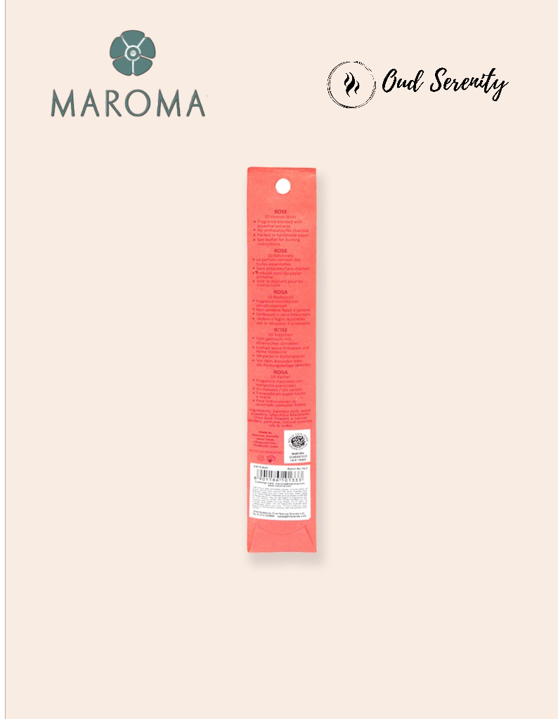 Maroma Encens - Rose (10 incense sticks)