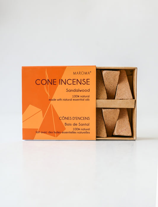 Maroma Cone Incense - Sandalwood (10 cones)