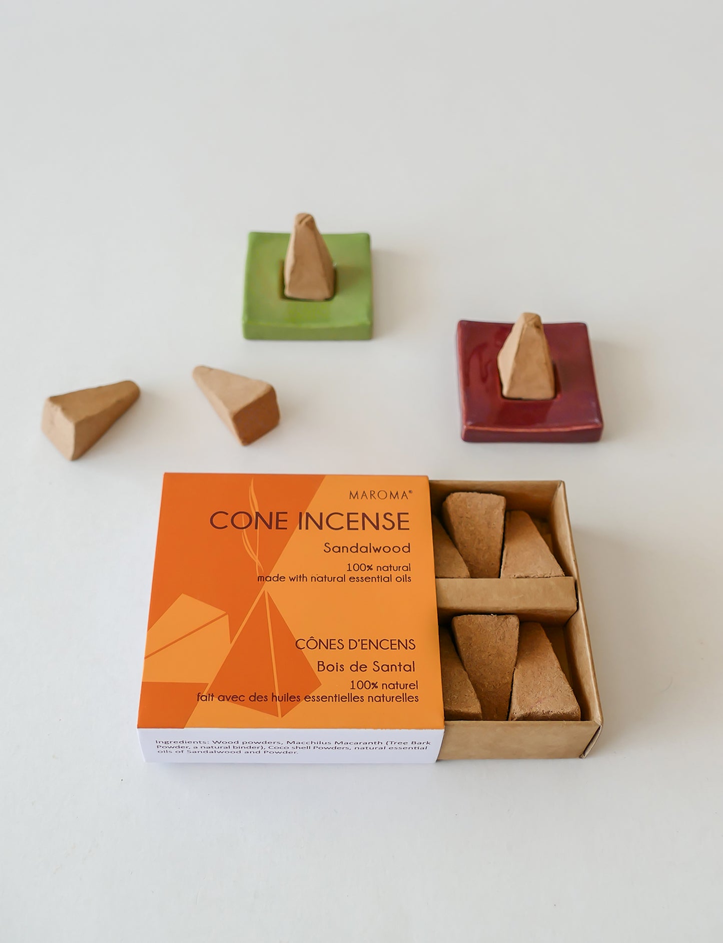 Maroma Cone Incense - Sandalwood (10 cones)