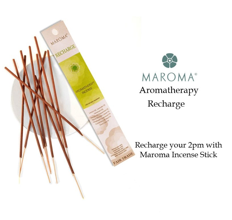 Maroma Aromatherapy - Recharge (10 Incense Sticks)