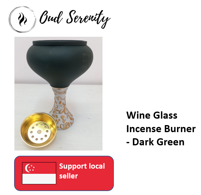 Wine Glass Incense Burner Mabkhara