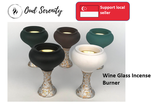 Wine Glass Incense Burner Mabkhara