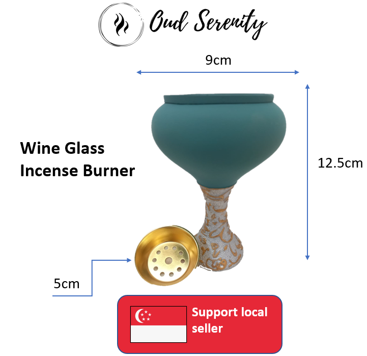 Wine Glass Incense Burner Mabkhara