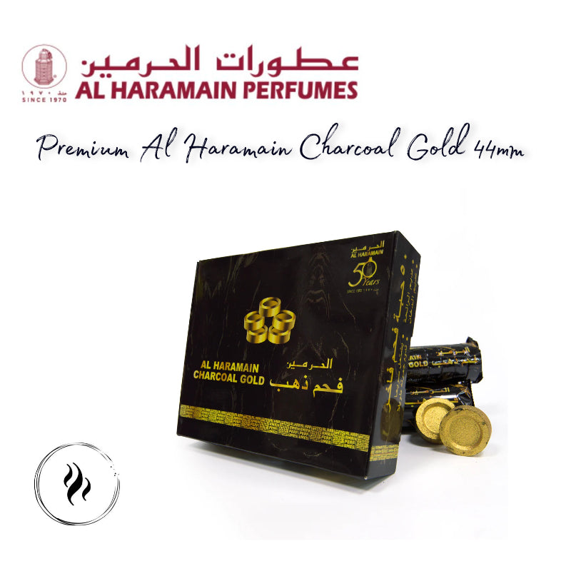 Al Haramain Gold Round Charcoals