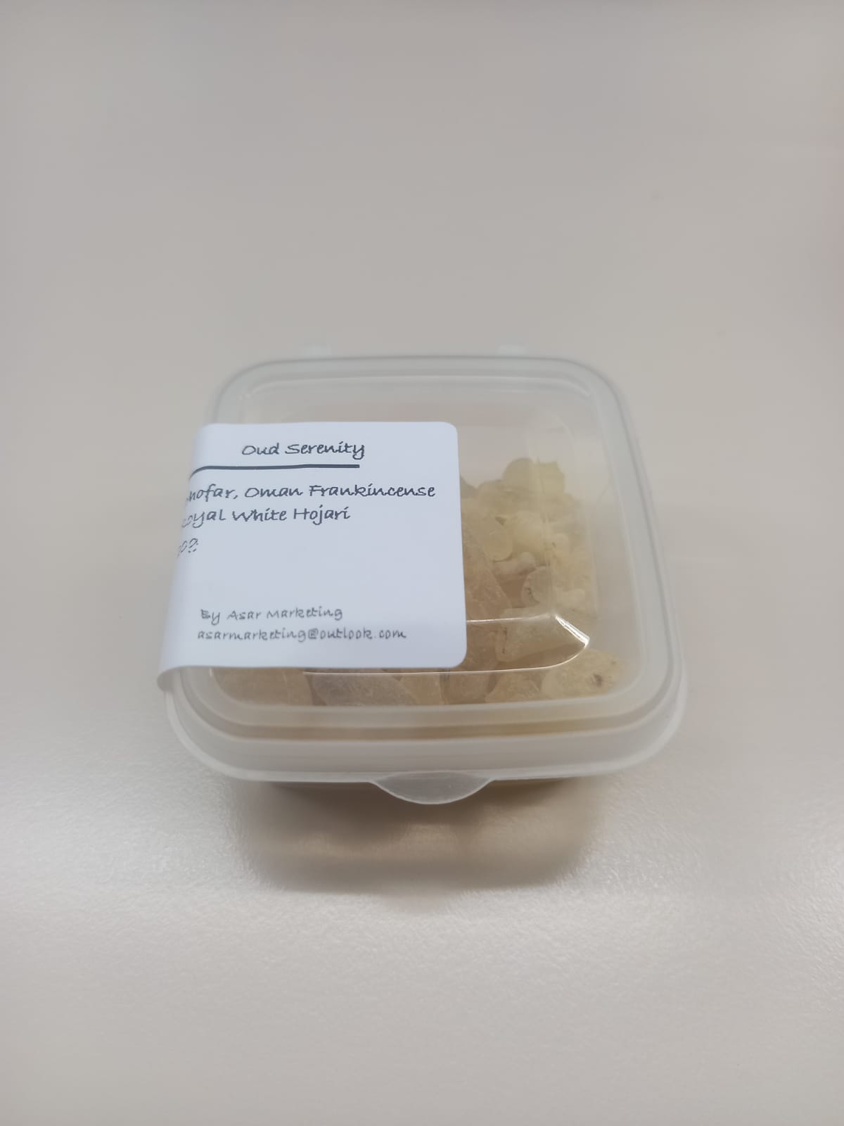 Hojari White Frankincense Boswellia Sacra Al- Luban Olibanum Ru Xiang Kemenyan Arab from Dhofar, Oman