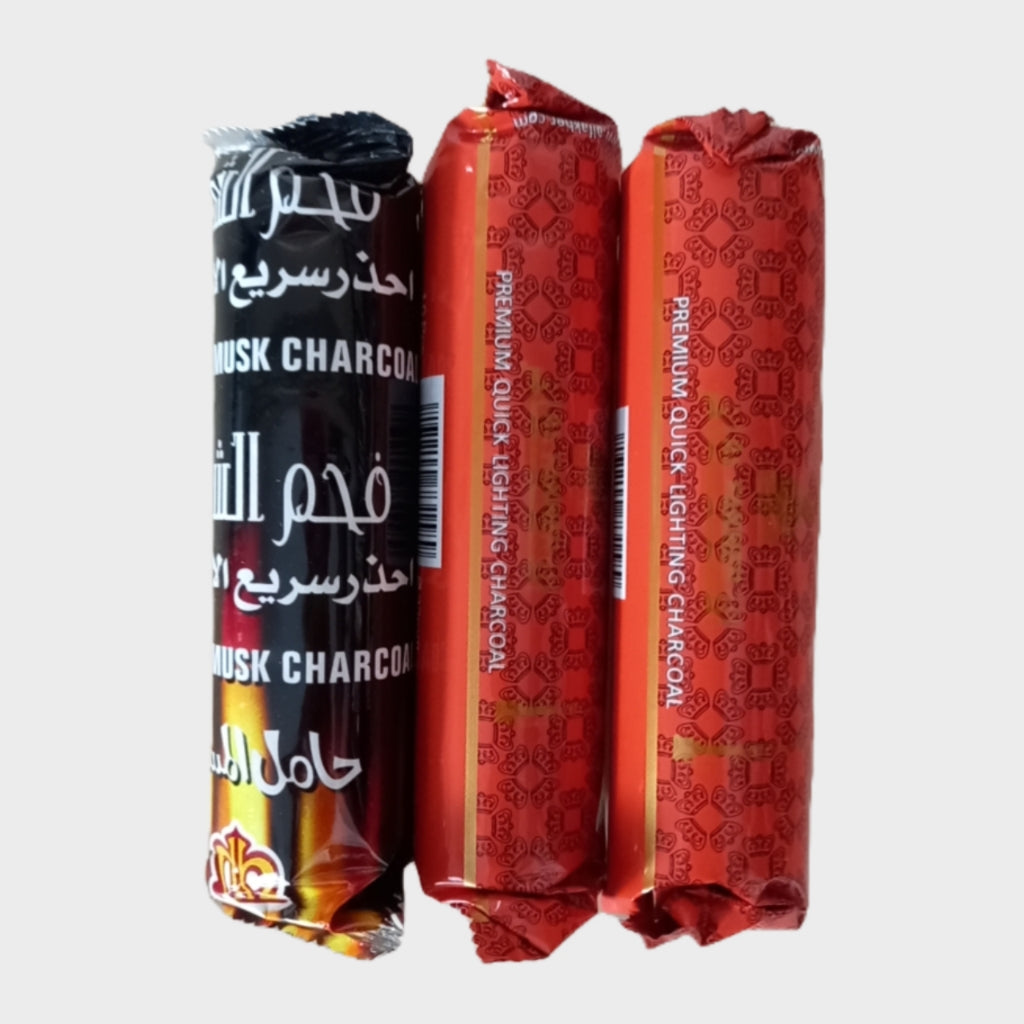 3 x Round Charcoals Briquette for Bukhoor Incense Burning BBQ 33mm