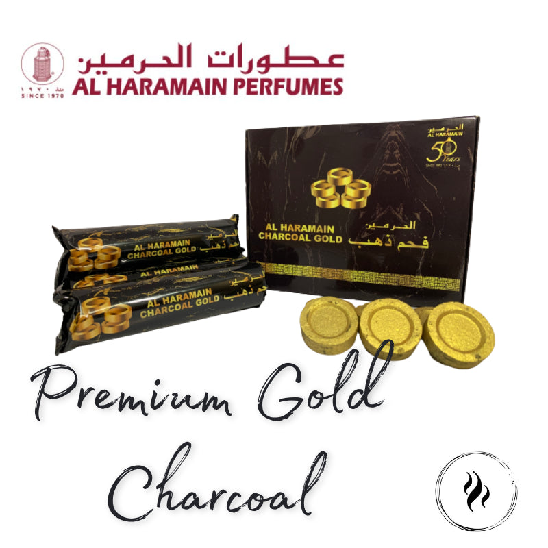 Al Haramain Gold Round Charcoals
