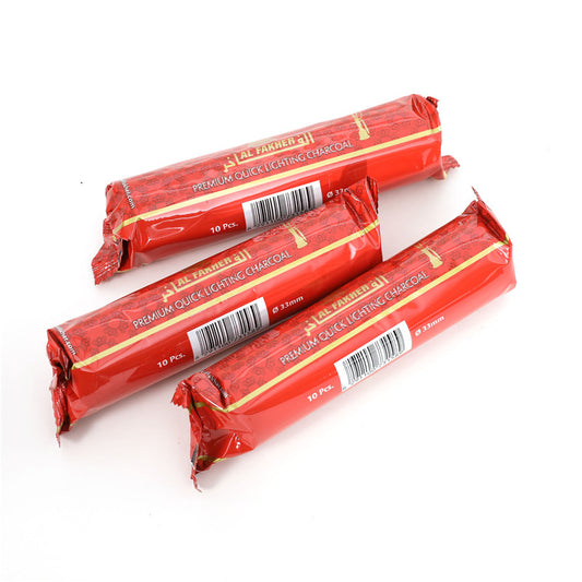 3 x Round Charcoals Briquette for Bukhoor Incense Burning BBQ 33mm