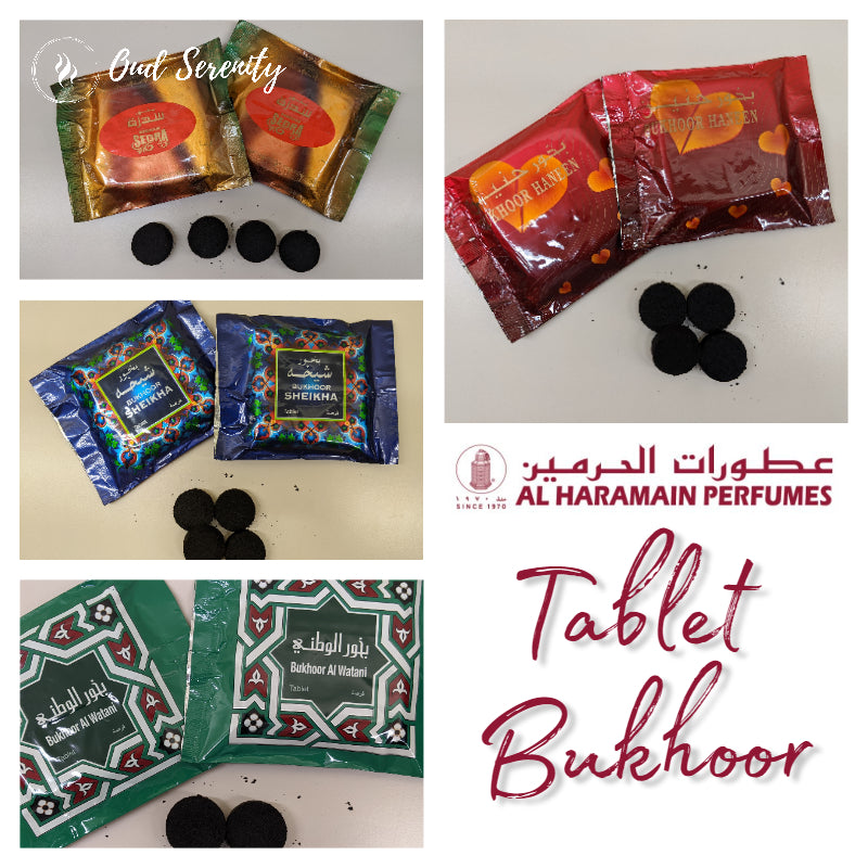 Al Haramain UAE Tablet Bukhoor (4 pcs in a pack)