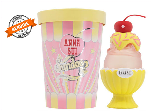 GENUINE Anna Sui Sundae Mellow Yellow Eau De Toilette 50ml