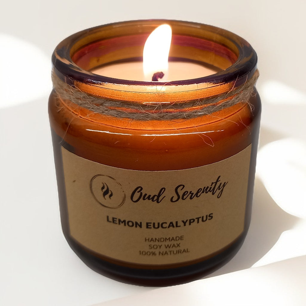 100% Handmade Soy Wax Scented Candle 60g (with a rustic look)
