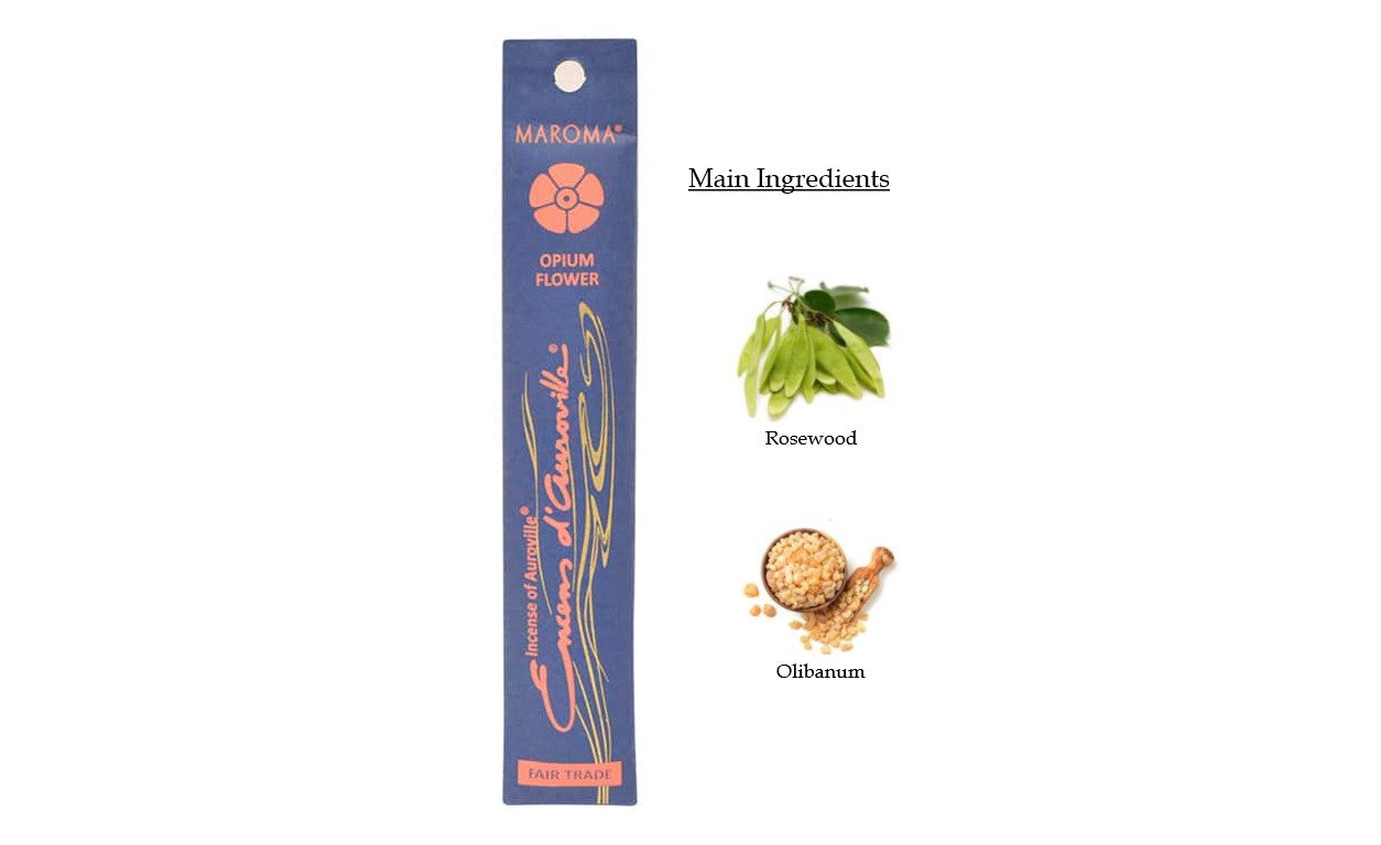 Maroma Encens - Lachryma Papaveris Flower (10 Incense Sticks)