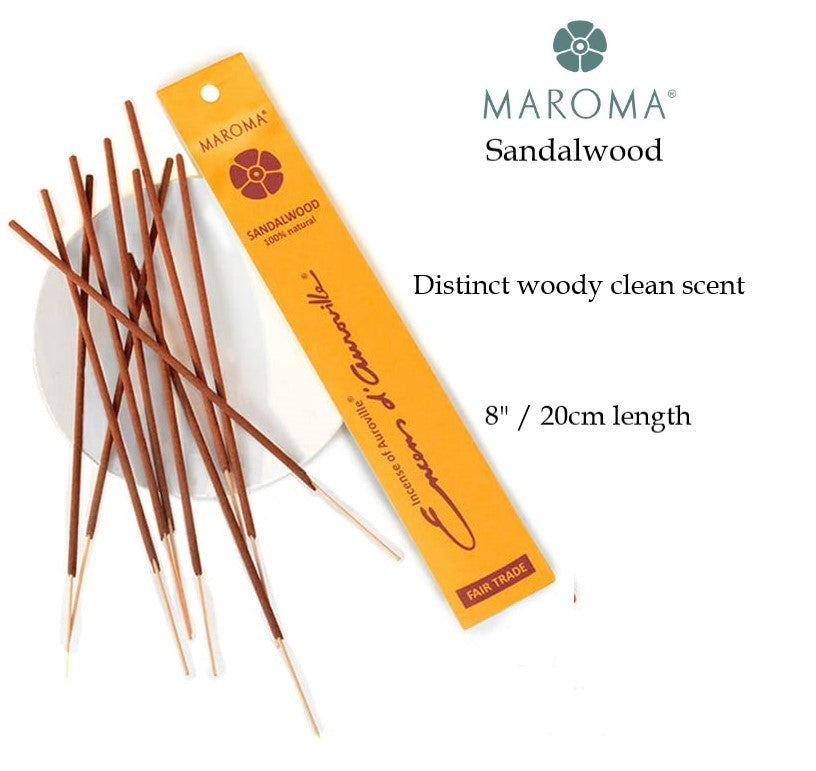 Maroma Encens - Sandalwood (10 Incense Sticks)
