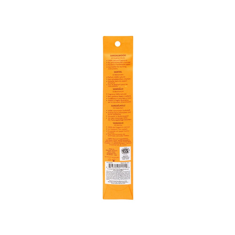 Maroma Encens - Sandalwood (10 Incense Sticks)