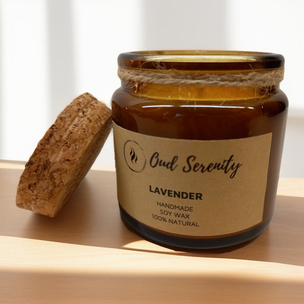 100% Handmade Soy Wax Scented Candle 60g (with a rustic look)