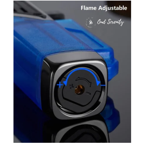 TWIN FLAME Windproof Jet Torch Refillable Butane Lighter