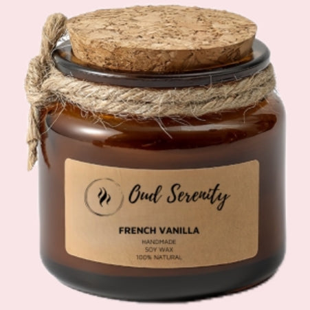 100% Handmade Soy Wax Scented Candle 60g (with a rustic look)
