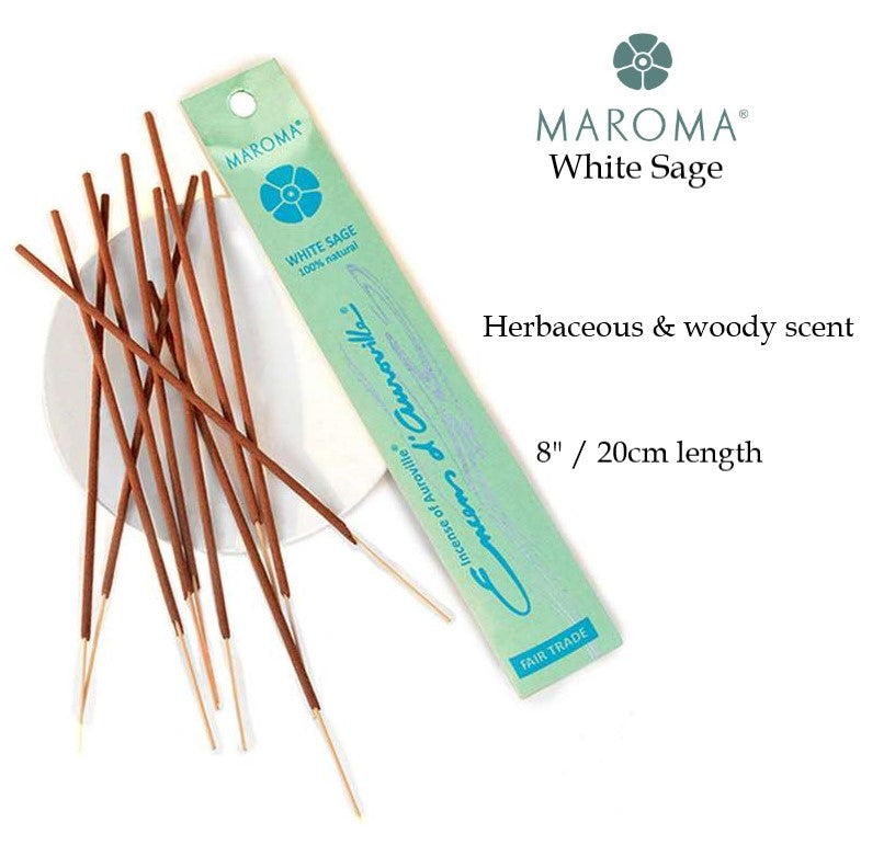 Maroma Encens - White Sage (10 Incense Sticks)