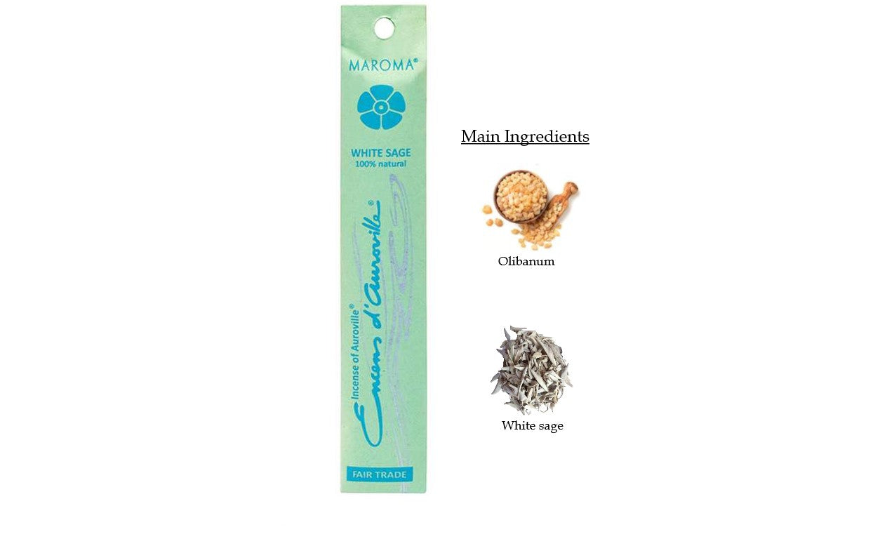 Maroma Encens - White Sage (10 Incense Sticks)