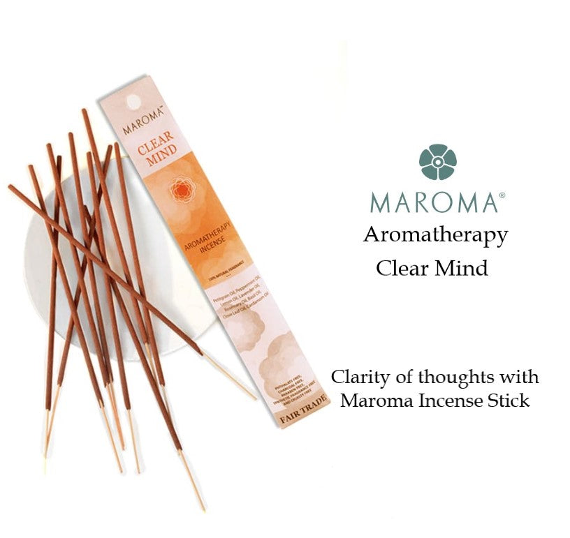 Maroma Aromatherapy - Clear Mind (10 Incense Sticks)