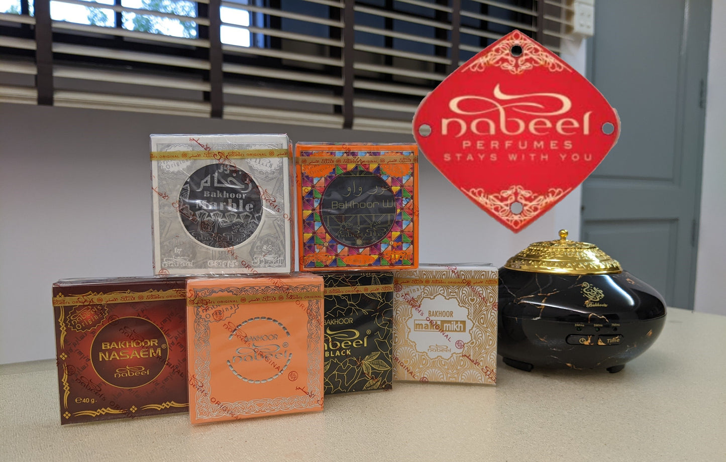 Nabeel Powdered Oud Bukhoor Bakhoor Incense Original from UAE