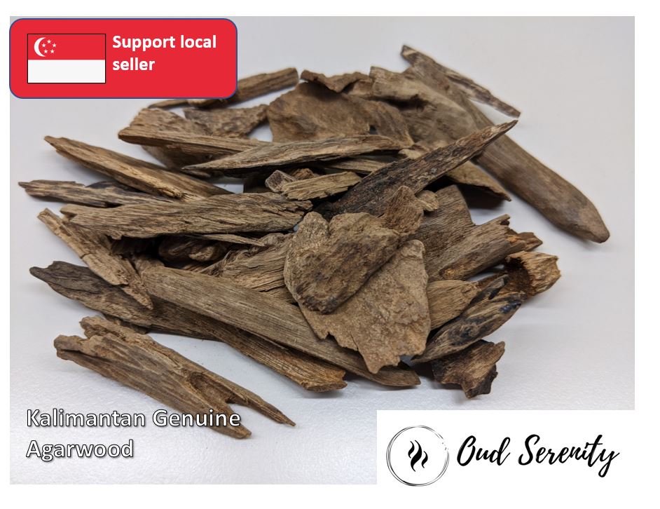 Agarwood Oud Gaharu Aloeswood Chen Xiang Bakhoor Kalimantan 12g