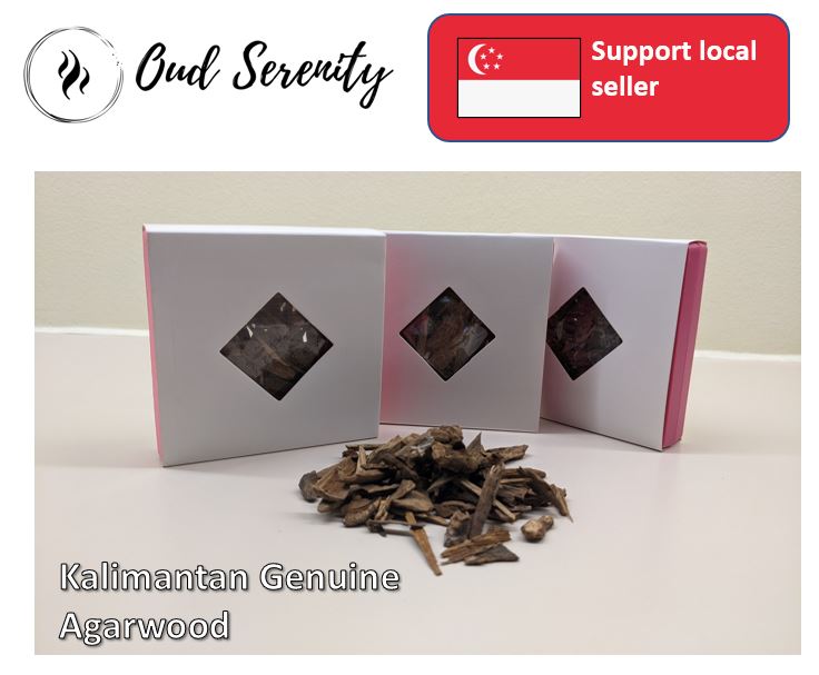 Agarwood Oud Gaharu Aloeswood Chen Xiang Bakhoor Kalimantan 12g