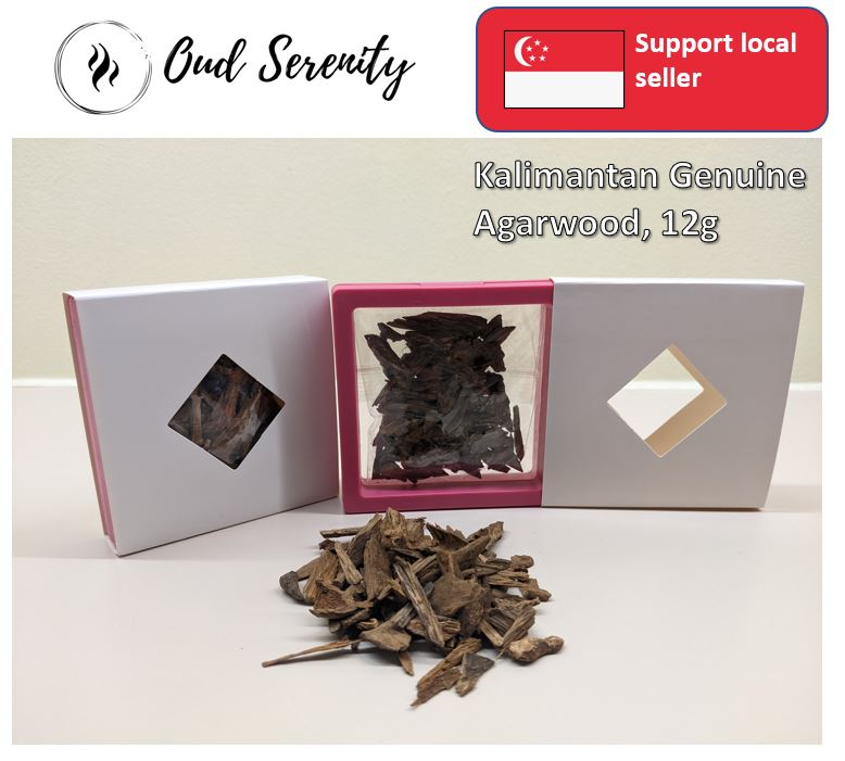 Agarwood Oud Gaharu Aloeswood Chen Xiang Bakhoor Kalimantan 12g