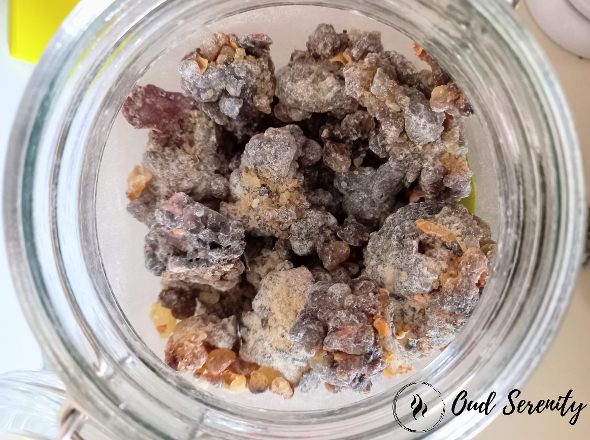 Hojari Black Frankincense Boswellia Sacra Al- Luban Olibanum Ru Xiang Kemenyan Arab from Dhofar, Oman