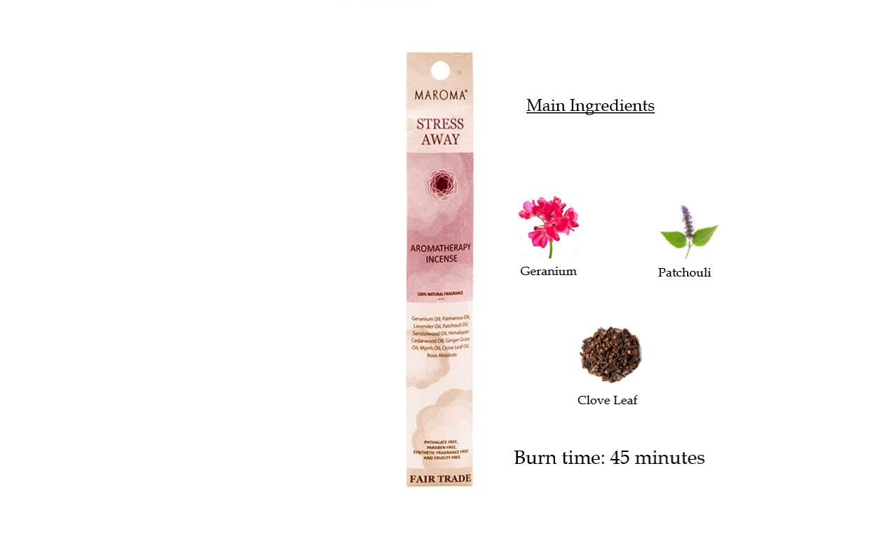 Maroma Aromatherapy - Stress Away (10 Incense Sticks)