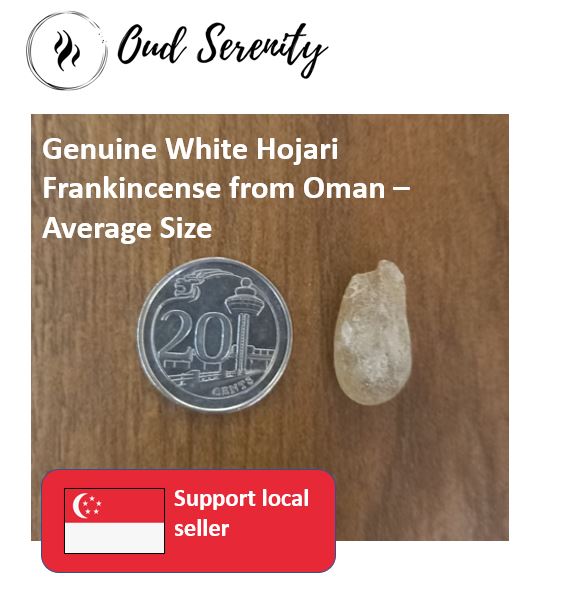 Hojari White Frankincense Boswellia Sacra Al- Luban Olibanum Ru Xiang Kemenyan Arab from Dhofar, Oman