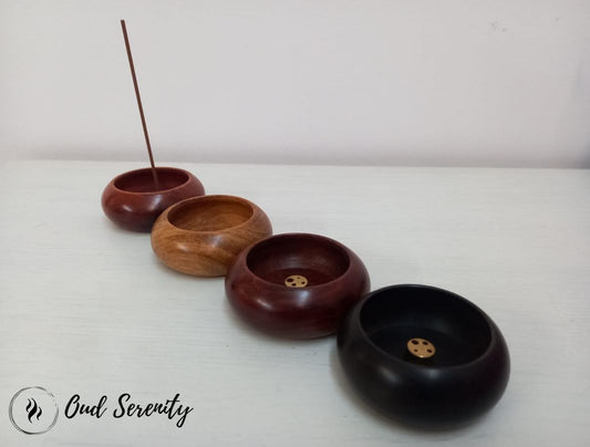 Ellipse Wooden Incense Stick Holder