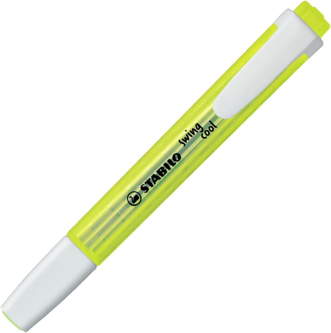 Stabilo Swing Cool Highlighter - Set of 5 [Colours: Pink & Yellow only]